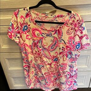 Vibrant Paisley Print Women's Top